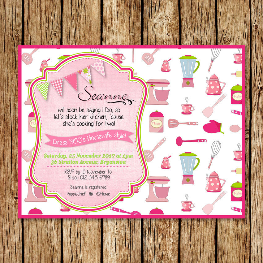 1950's Bridal Shower Invitation - Love my Goodies