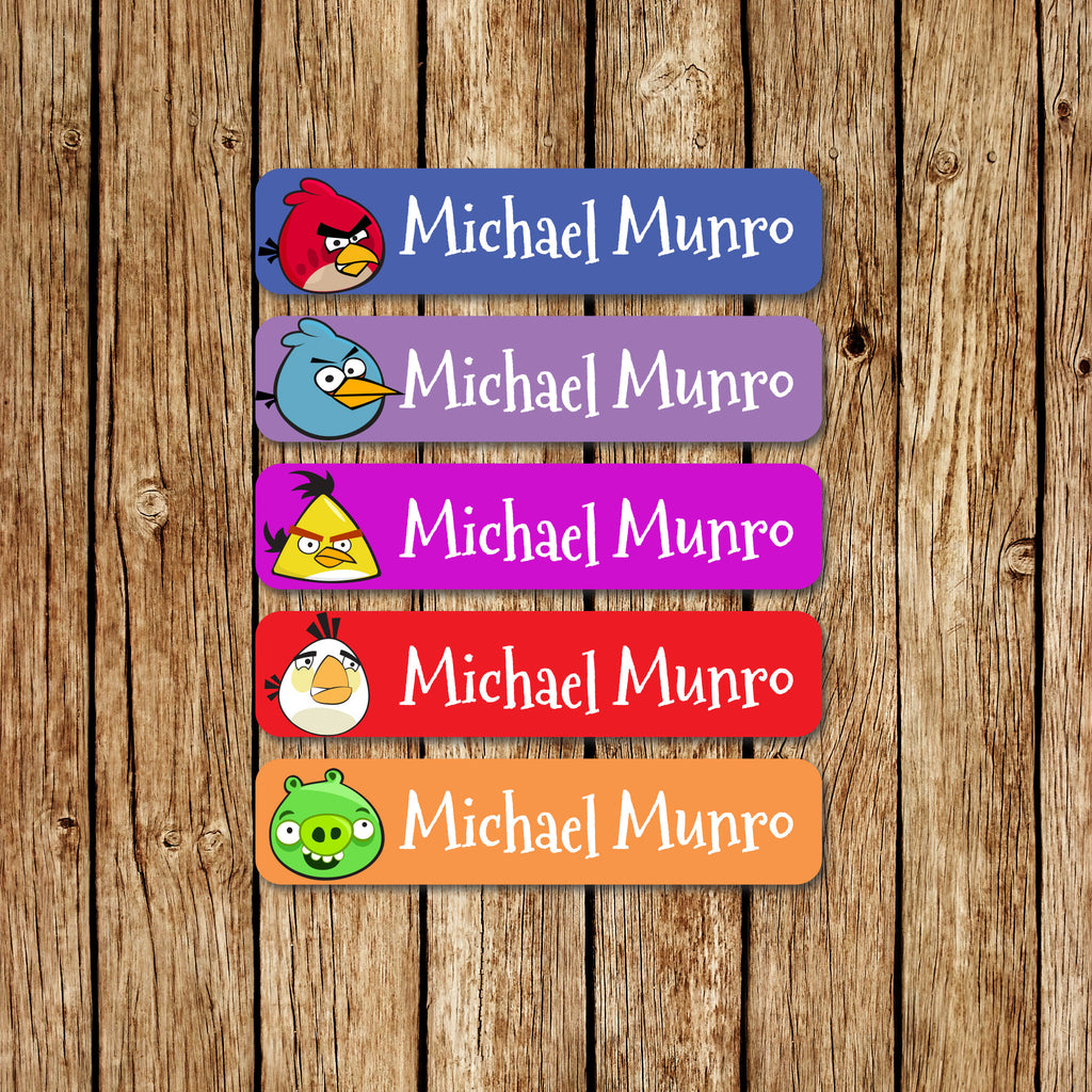 AngryBirds -Large Name Labels - Love my Goodies