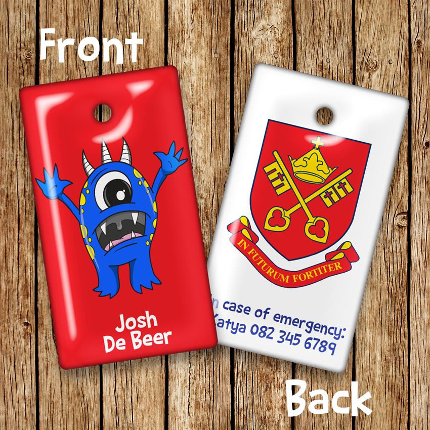 Alien Rectangular Bag Tags - Love my Goodies