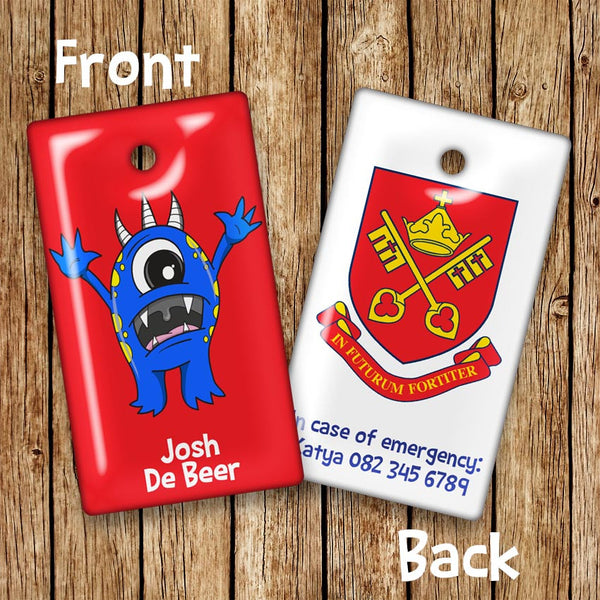 Alien Rectangular Bag Tags - Love my Goodies