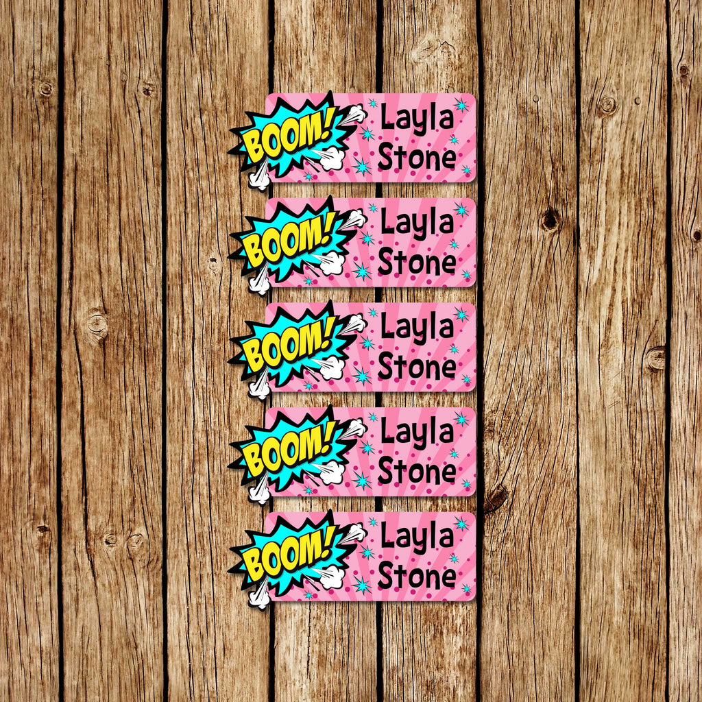Boom! - Small Name Labels - Love my Goodies