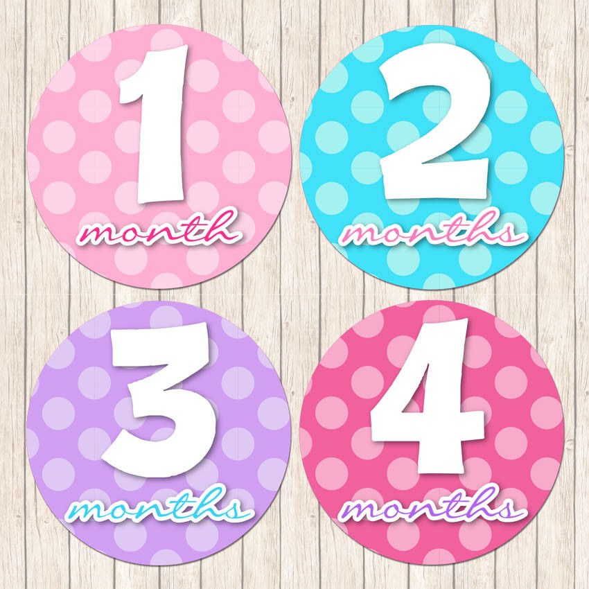 Girly Polka Dot - Belly Stickers - Love my Goodies