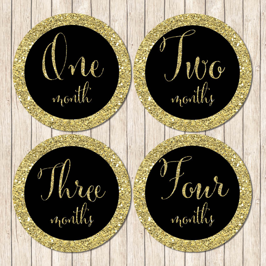 Gold Glitter Belly Stickers - Love my Goodies