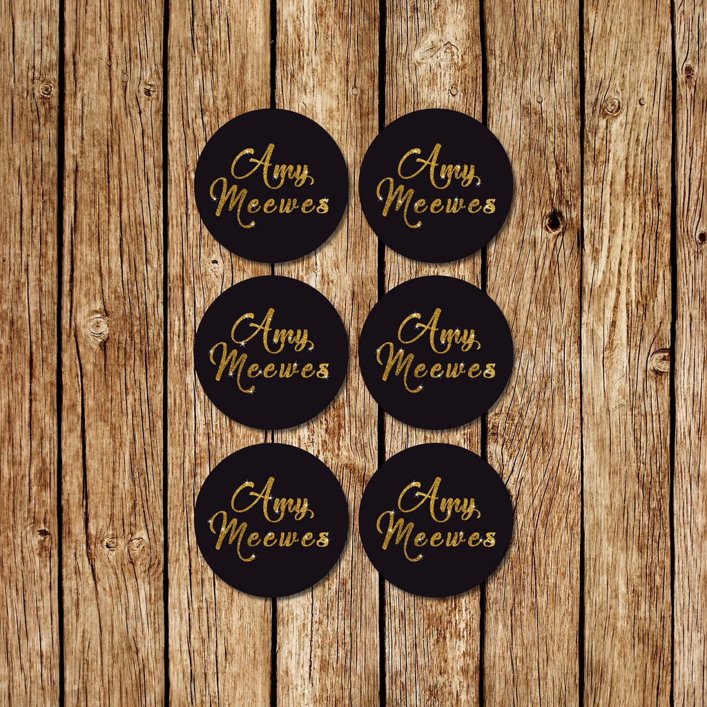 Gold Glitter -Circle Dots - Love my Goodies
