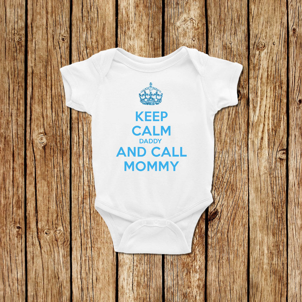 Keep Calm Blue- Baby Onesie - Love my Goodies