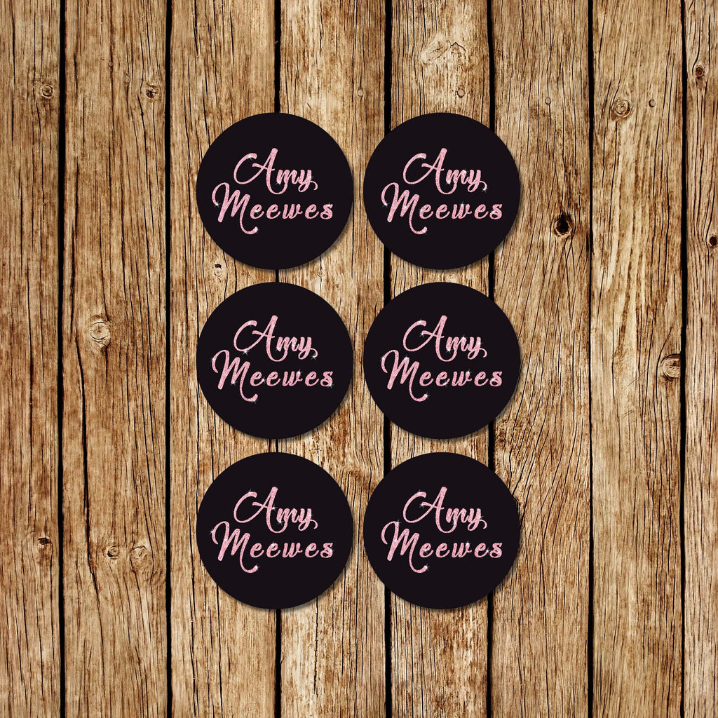 Pink Glitter -Circle Dots - Love my Goodies