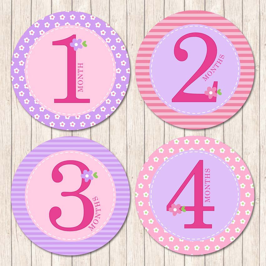 Pink & Lilac Belly Stickers - Love my Goodies