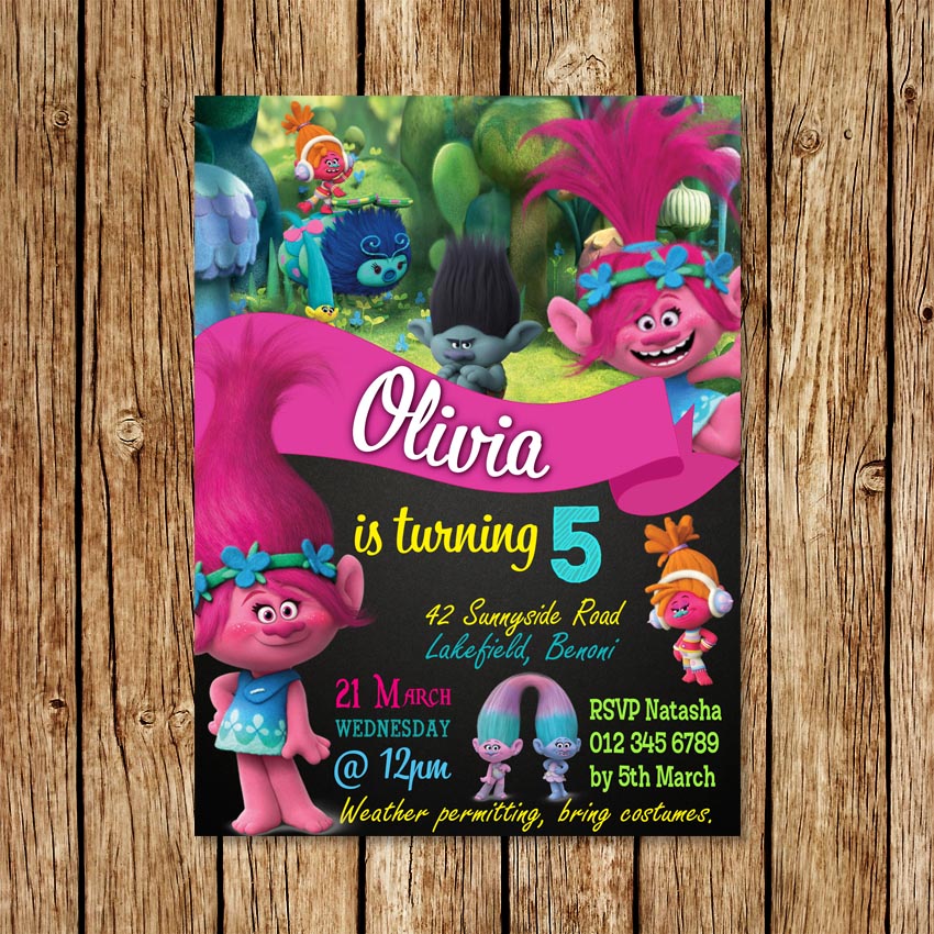 Poppy and Friends Birthday Invitation - Love my Goodies