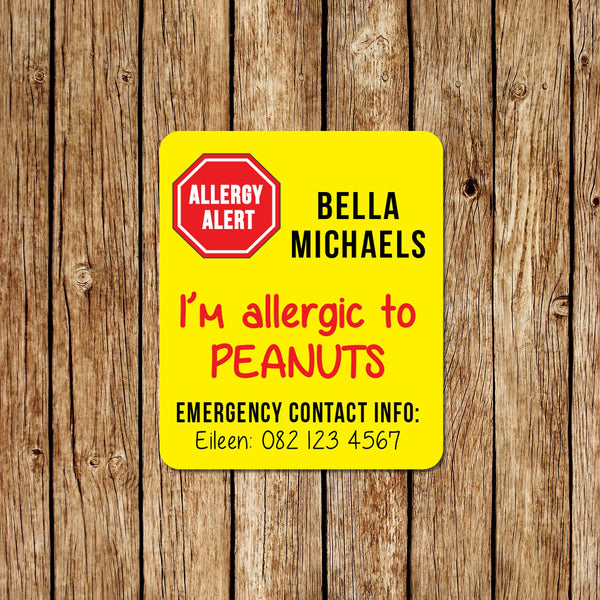 Allergy Alert Stickers - Love my Goodies