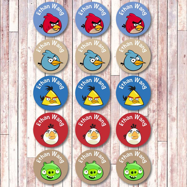 Angry Birds Iron On Label Rounds - Love my Goodies