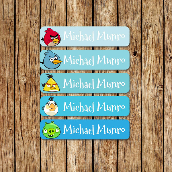 AngryBirds -Large  Name Labels - Love my Goodies