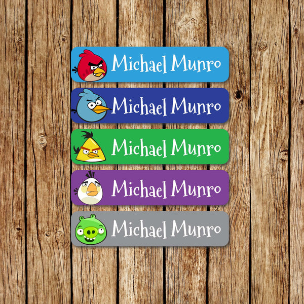 AngryBirds -Large  Name Labels - Love my Goodies