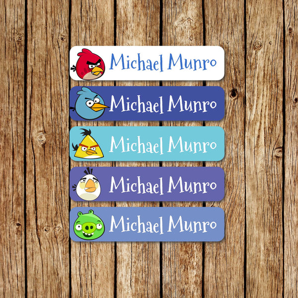 AngryBirds -Large  Name Labels - Love my Goodies