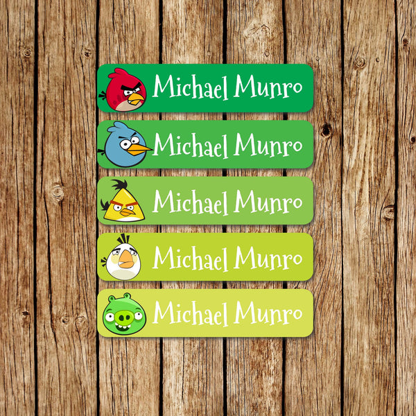 AngryBirds -Large  Name Labels - Love my Goodies