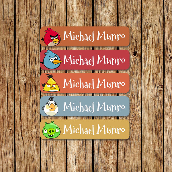 AngryBirds -Large  Name Labels - Love my Goodies