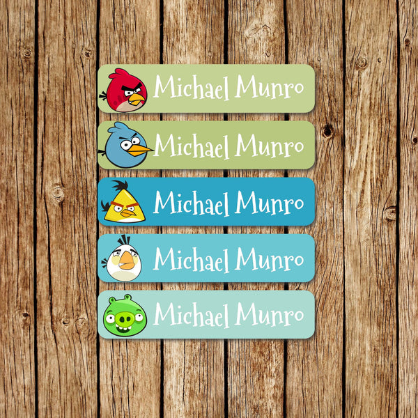 AngryBirds -Large  Name Labels - Love my Goodies