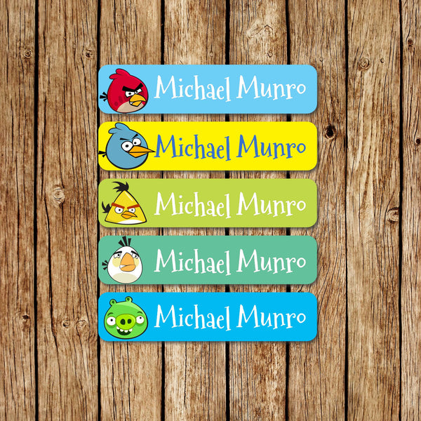 AngryBirds -Large  Name Labels - Love my Goodies