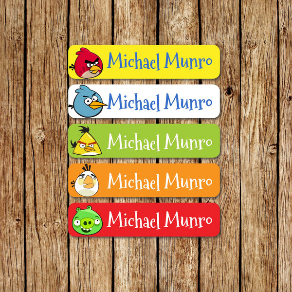 AngryBirds -Large  Name Labels - Love my Goodies