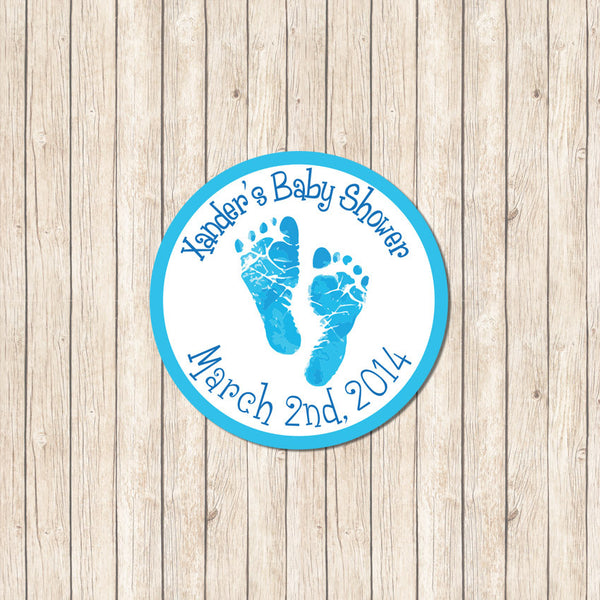 Baby Shower Footprints -Boy - Love my Goodies