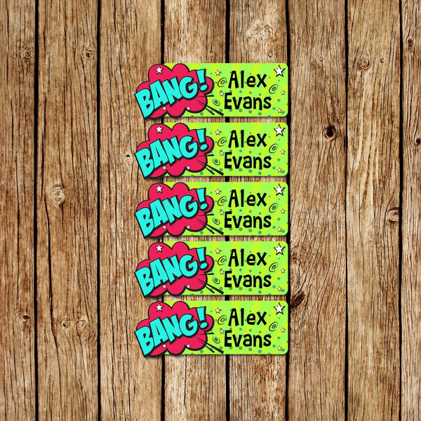 Bang! - Small Name Labels - Love my Goodies