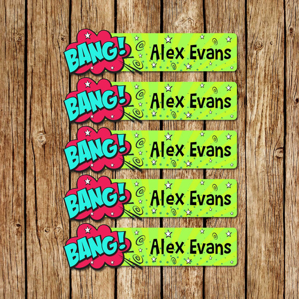 Bang! - Large Name Labels - Love my Goodies