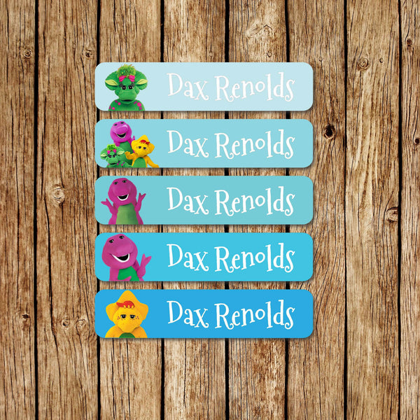 Barney - Large  Name Labels - Love my Goodies