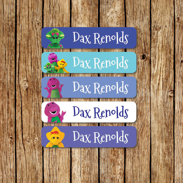 Barney - Large  Name Labels - Love my Goodies