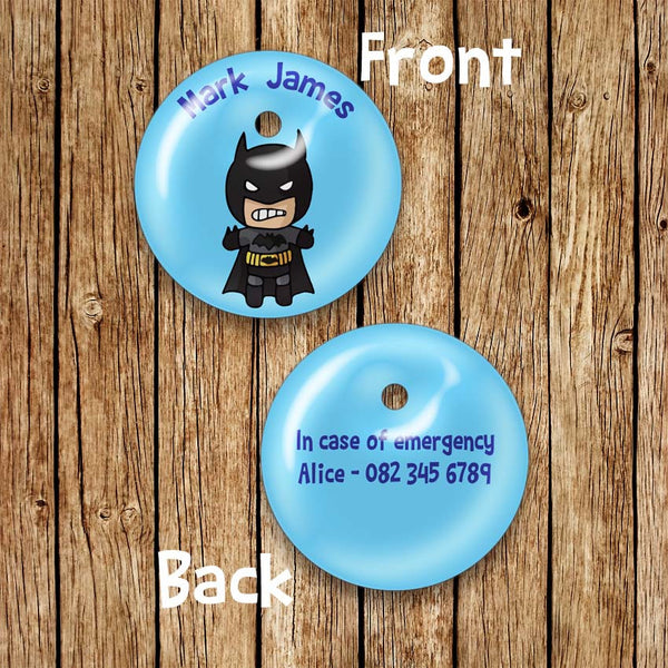 Batman Round Bag Tag - Love my Goodies