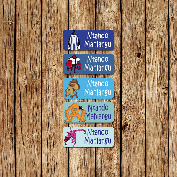 BenTen 2 - Small Name Labels - Love my Goodies