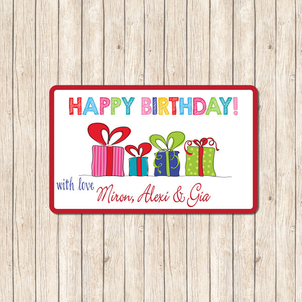 Happy Birthday Presents - Gift Label - Love my Goodies
