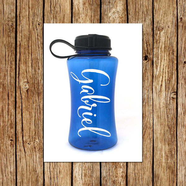 Blue Personalised 800ml Tritan Water Bottles, BPA Free - Love my Goodies