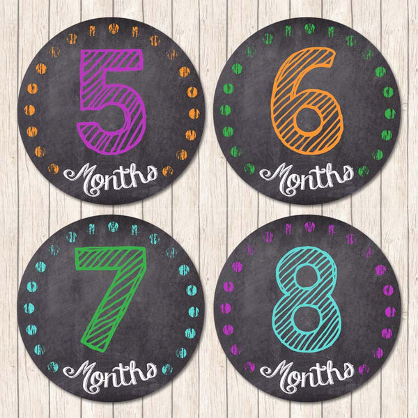 Bright Chalkboard - Belly Stickers - Love my Goodies