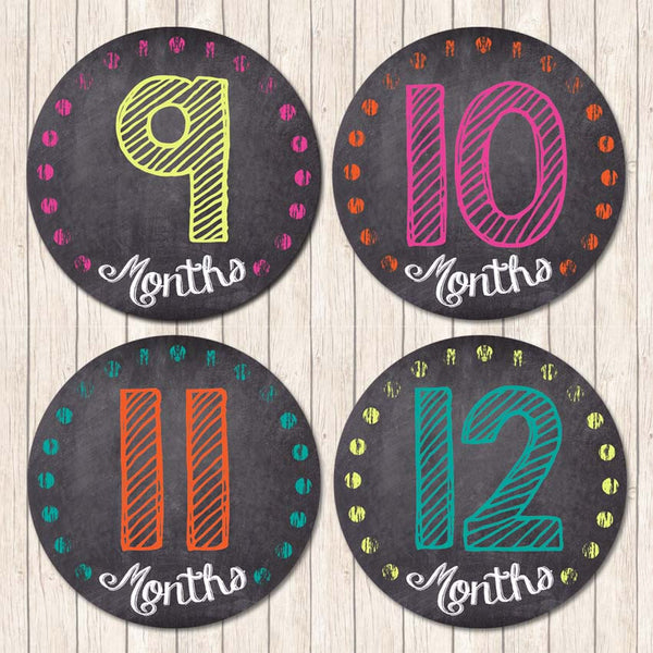 Bright Chalkboard - Belly Stickers - Love my Goodies