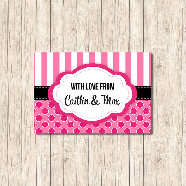 Candy Stripes - Gift Label - Love my Goodies