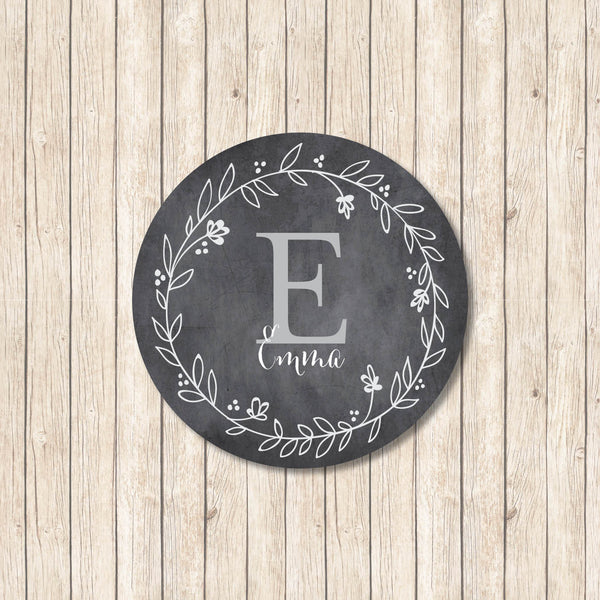 Chalkboard Monogram S - Personalized gift stickers - Love my Goodies