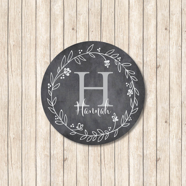 Chalkboard Monogram S - Personalized gift stickers - Love my Goodies