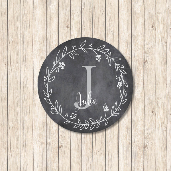 Chalkboard Monogram S - Personalized gift stickers - Love my Goodies