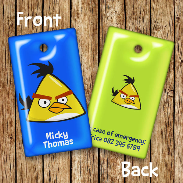 Angry Birds - Rectangular Bag Tags - Love my Goodies