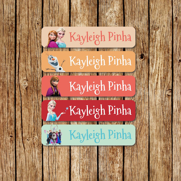 Elsa & Anna - Large Name Labels - Love my Goodies