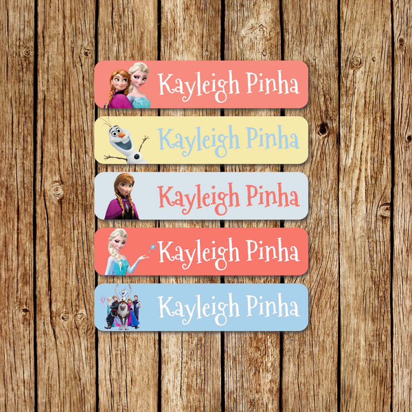 Elsa & Anna - Large Name Labels - Love my Goodies