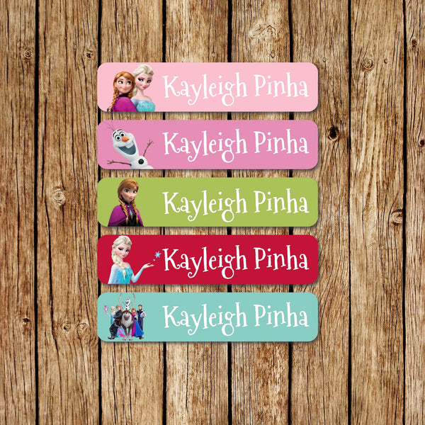 Elsa & Anna - Large Name Labels - Love my Goodies