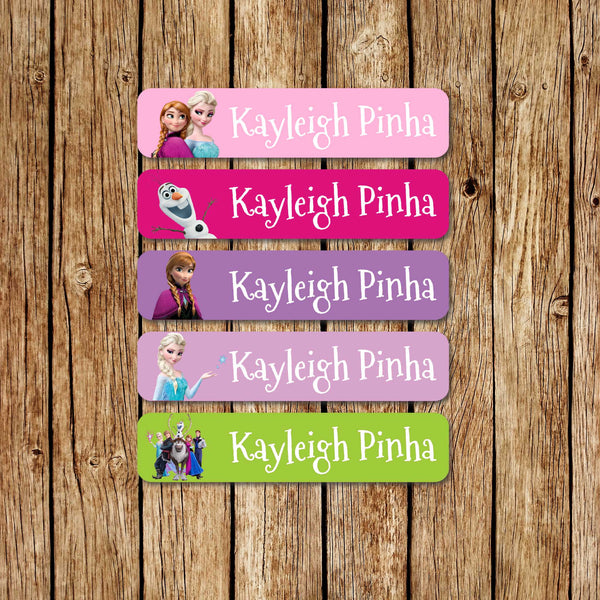 Elsa & Anna - Large Name Labels - Love my Goodies