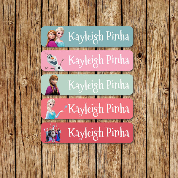 Elsa & Anna - Large Name Labels - Love my Goodies