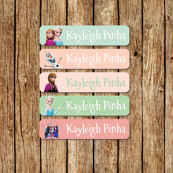 Elsa & Anna - Large Name Labels - Love my Goodies