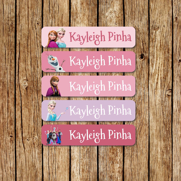 Elsa & Anna - Large Name Labels - Love my Goodies