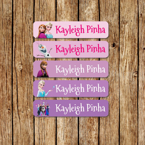 Elsa & Anna - Large Name Labels - Love my Goodies