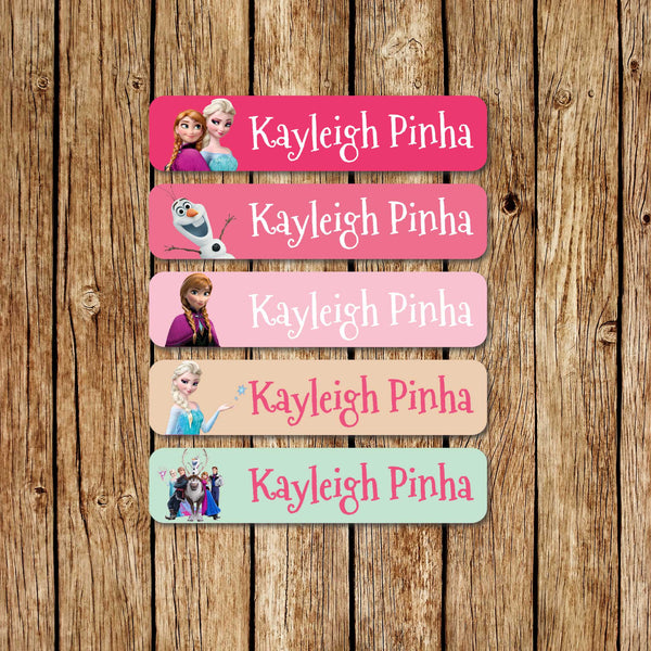 Elsa & Anna - Large Name Labels - Love my Goodies