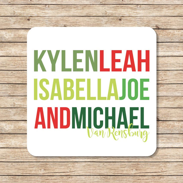 Family Names -Xmas Type - Love my Goodies