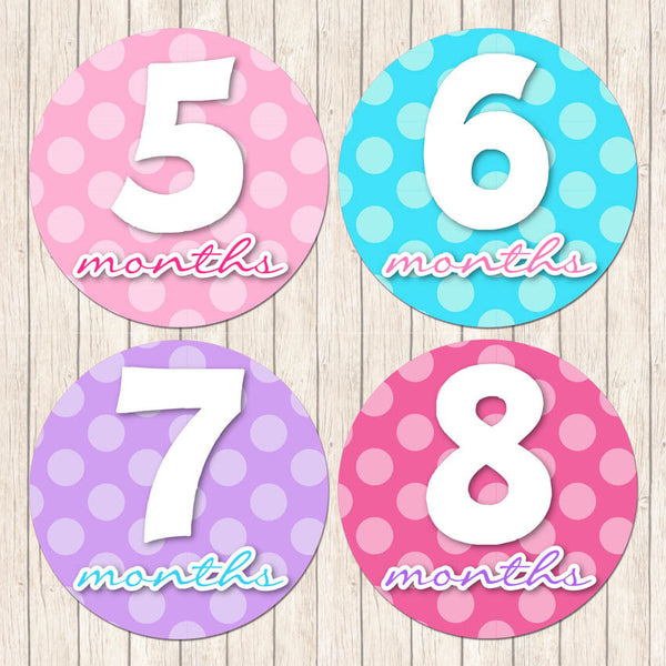 Girly Polka Dot - Belly Stickers - Love my Goodies