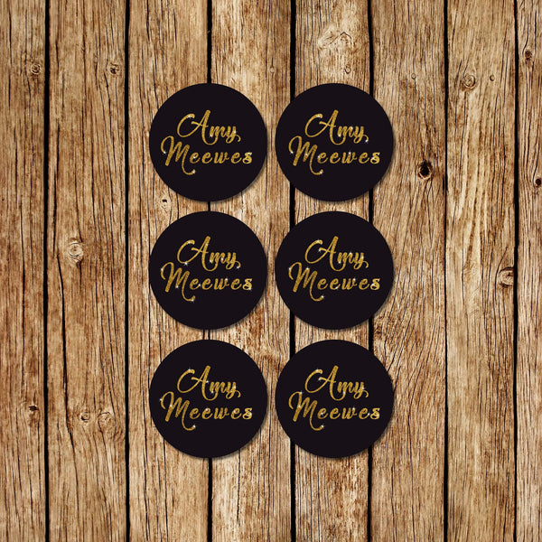 Gold Glitter -Circle Dots - Love my Goodies